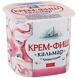 Паста с кальмаром и креветками Крем-Фиш Европром,150г