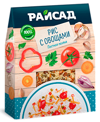 Гарнир рис с овощами, Постная Паэлья 200г, Райсад